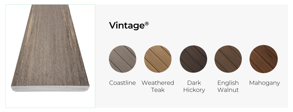 Composite decking and cladding Timbertech_vintage