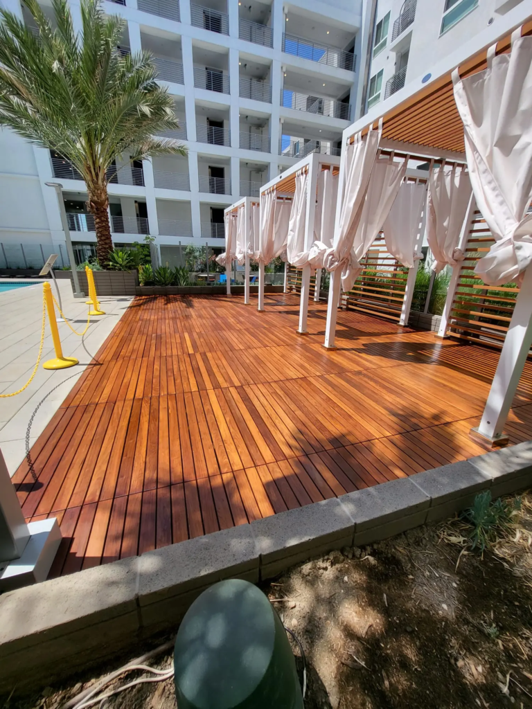 Ipe 24x24 deck tiles with interlocking system – perfect for renters and DIY projects. ipe deck tiles installation